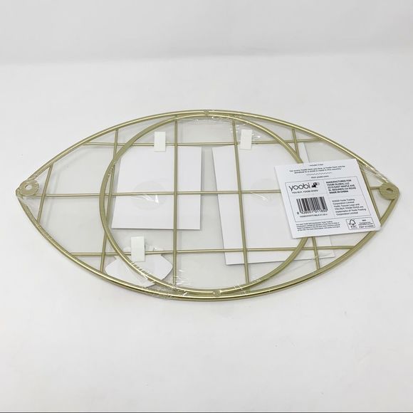NEW Yoobi Gold Metal Wall Decor With Picture Clips - Picture 5 of 7